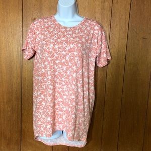 LuLaRoe Gracie hi-lo palm print top size 14 NWOT